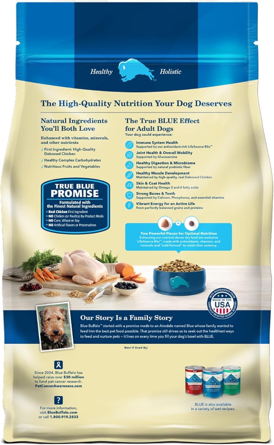 Blue Buffalo Life Protection Adult Dog Food – Chicken & Brown Rice, 30 lb - Paw Fit Gears