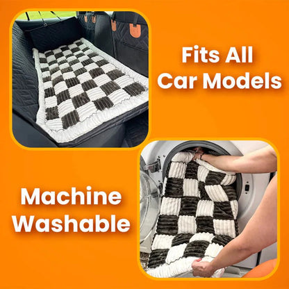 6 - In - 1 Dog Car Seat Cover for Back Seat, Waterproof Dog Car Hammock with Mesh Window, Non - Slip Pet Backseat Protector for Cars, Trucks and Suvs - Paw Fit Gears