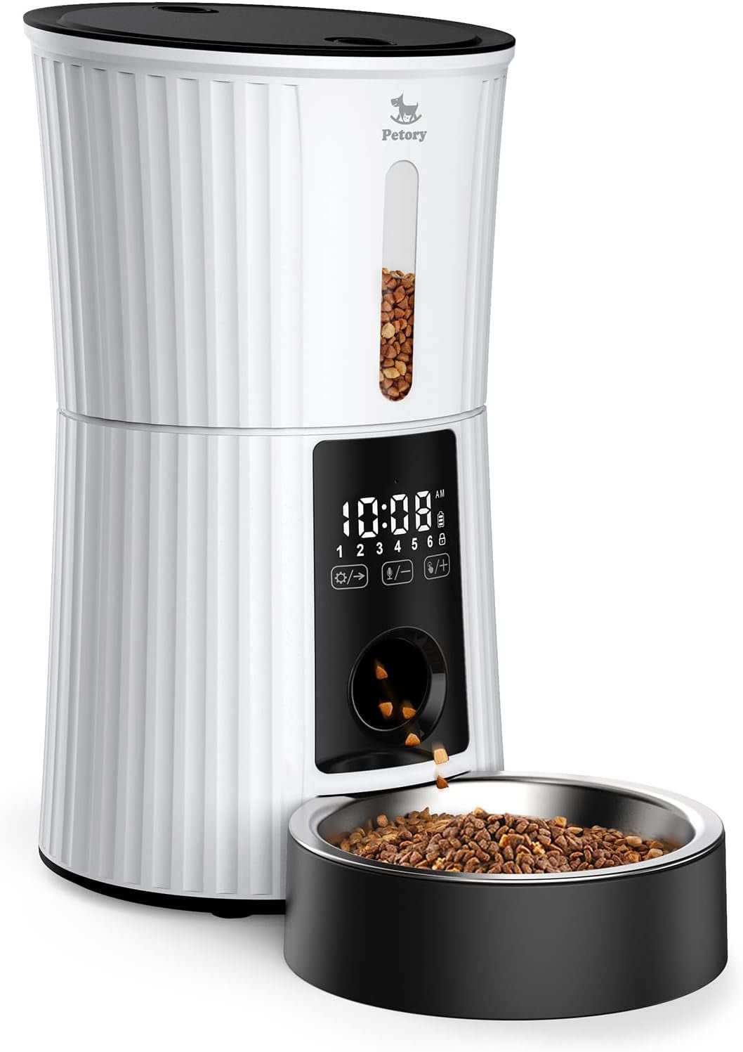 Petory Automatic Cat Feeder – 4L Timed Dispenser with Voice & Battery Backup - Paw Fit Gears