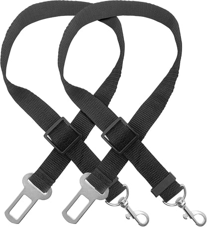 2 Pack Adjustable Dog Seat Belt for Car - Paw Fit Gears