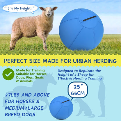 18" Herding Ball for Dogs & Horses – Durable, Bite - Resistant Training Toy for Active Breeds - Paw Fit Gears
